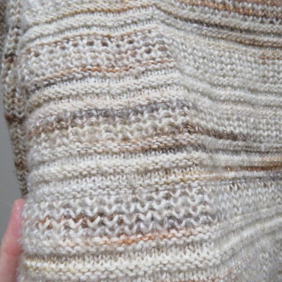 MADEWELL Space-Dyed Canton Pullover Sweater Marled Harvest Small Neutral Grandma - Picture 12 of 14